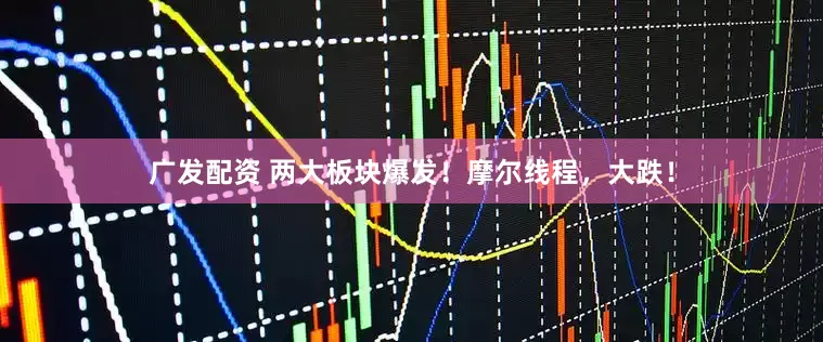 广发配资 两大板块爆发！摩尔线程，大跌！